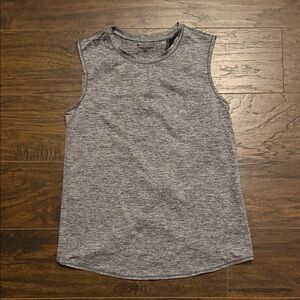 Athleta Gray Sleeveless Top Tulip Back